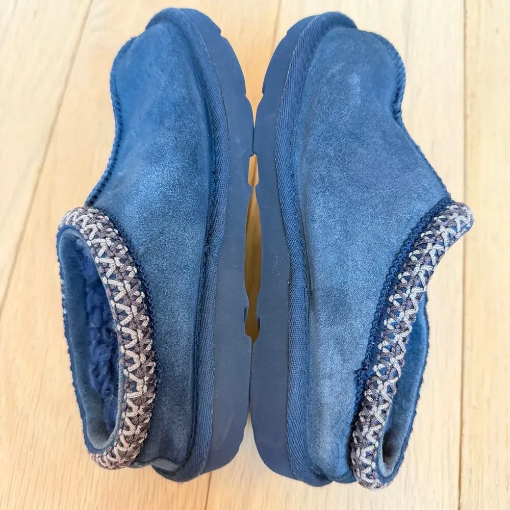UGG Tasman Navy Blue Slip‑On Slippers Little Kids Size 13